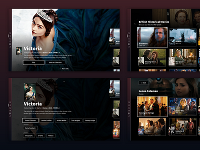 Movies App for Playstation netflix playstation ui ux