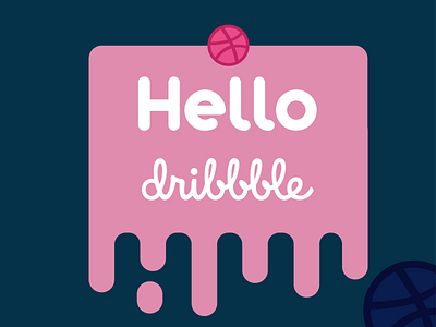 Hello Dribbble design hello illustration vector