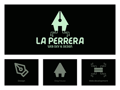 La Perrera logo branding design development figma logo vector