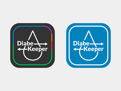 Diabekeeper logo app branding design diabetes logo logo design logodesign logotype