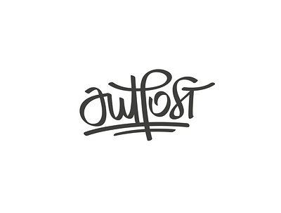 Outpost Tag branding design logo logotype typography vector