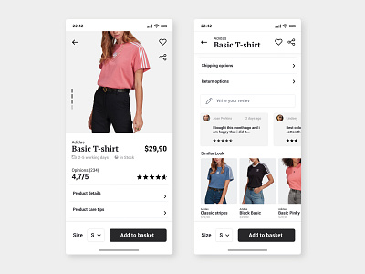 Apparel shop application app design interface interface design product design responsive design ui uiux user inteface ux web design