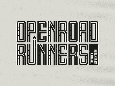 OpenRoad Runners 2017 Logo agency branding design design director graphic design graphic art graphic design illustration logo logo design sports team events typography visual design