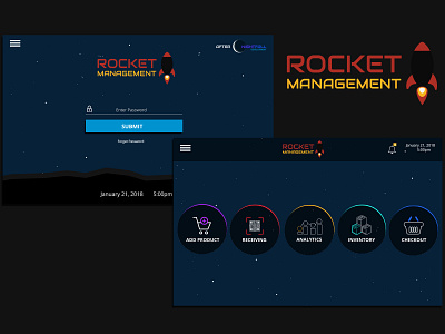 Rocket Management inventory management point of sale software software design ui ux