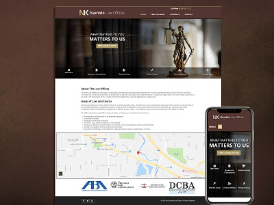 Kamide law Offices chicago clean design corporate law law offices law website lawfirm ui ux