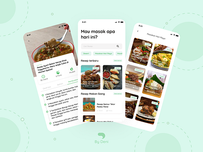 Resepku app design food mobile recepie ui uiux ux webdesign