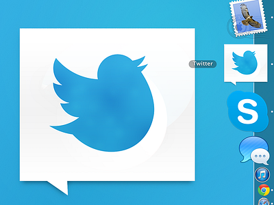 Fat twitter.app icon customising osx fat fat bird flat icon osx troll twitter