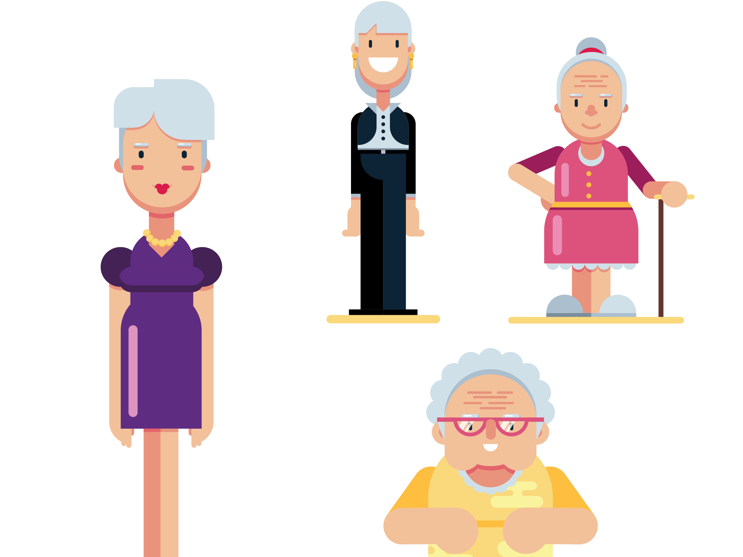 Grandmother Flat illustration.