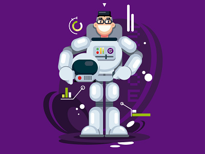 Astro 4rt art astronauts cartoon design digitalart explore flatdesign galaxy graphicdesign illustration space vector