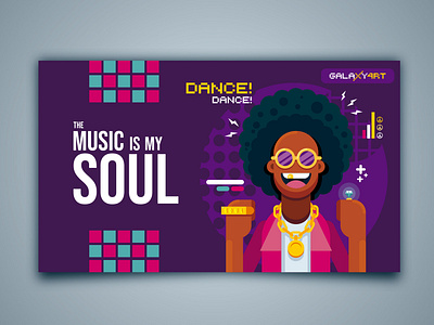 Disco Dance Mockup afro art dance design digitalart disco flatdesign graphicdesign illustration music peace people soul vector