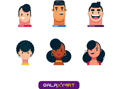 Head Flat Galaxy4rt art artwork cartoon cartoonist character character art character creation character design creative design digitalart draw drawing flatdesign graphicdesign illustration people vector vector art