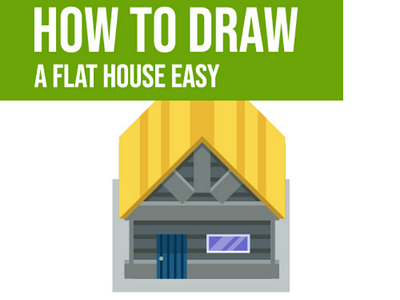 Flat house easy build cartooning cartoonist characterart characterdesign flatcolors flatdesign galaxy4rt gamedesign graphicdesign howtodraw illustration tutorials vectorart vectorgraphics