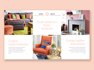 Furniture Website 3d animation app branding design design app flat furnishing furniture illustration logo minimal typography ui user experience ux vector website