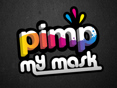 Logo Pimp My Mask cmjn cmyk logo mask pimp vector