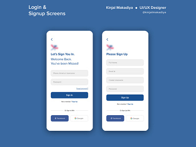 Login & Signup screens app app design design login screen ui ux ui