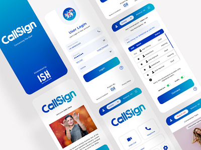 CallSign App Design adobe xd app app design app ui branding design graphic design login screen ui ux ui uxui