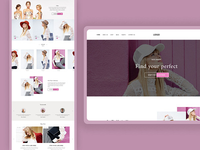 Fashion E-commerce Landing Page Design app branding design illustration ui ux ui uxui vector web design web ui