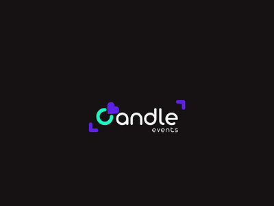 Candle Events branding design illustration logo simple web