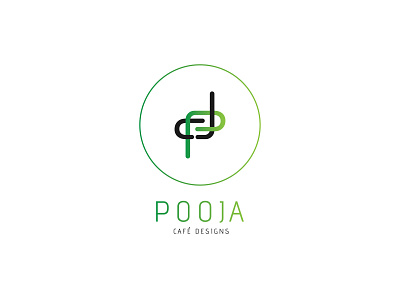 Pooja Cafe Design branding illustration logo