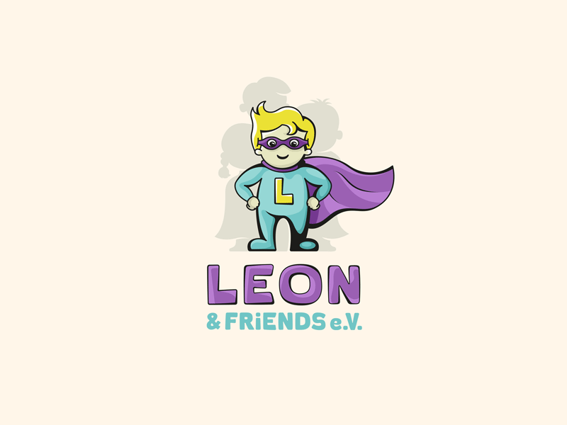 Leon & Friends e.V. - Logotype association campaign charity crowdfunding disease donation homepage illustration landing page logo logo animation medical non-profit nonprofit organization research syndrome syngap vector webdesign