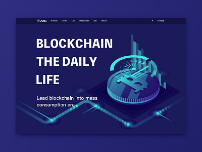 Blockchain design ui web