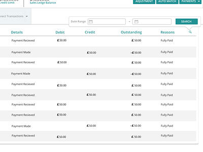 Search from Date Range datatable daterange enterpriseui photoshop searchresults