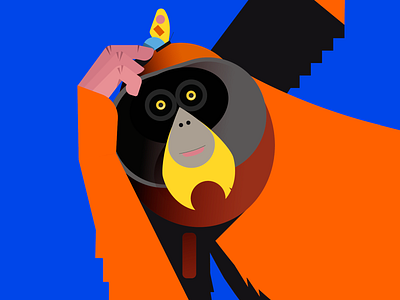 TerraMater x Intelligent Animals animals ape birgitpalma design geometric illustration illustrator natureillustration orang utan