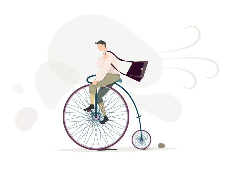 penny farthing design