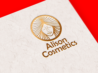 ALISON COSMETICS LOGO MOCKUP brand brand design brand identity branding branding design cosmetics design graphicdesign illustration logo typography