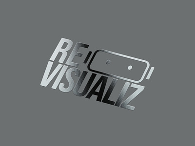 RE VISUALIZ Logo Mock-up brand brand design brand identity branding branding design design graphicdesign illustration logo mockup