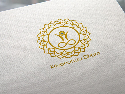 KRIYANANDA DHAM Logo brand brand design brand identity branding branding agency branding and identity branding concept branding design design graphicdesign logo mockup typography yoga yoga studio
