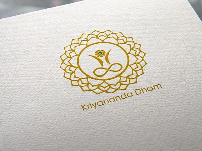 KRIYANANDA DHAM Logo brand brand design brand identity branding branding agency branding and identity branding concept branding design design graphicdesign logo mockup typography yoga yoga studio