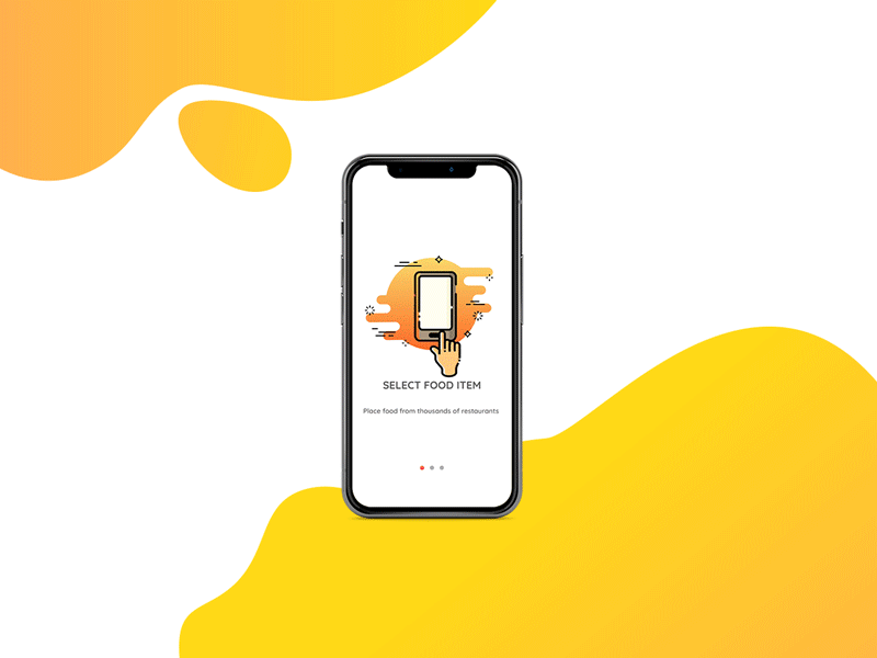 On-boarding Screen - Delivery App app animation color icon app ui design
