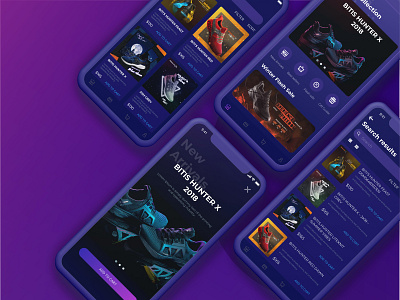 Bitis Hunter - Concept App app app design app designer branding design illustraion logo product ui ux ui