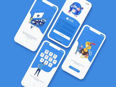 Center Online - Onboarding Concept App app app animation app design branding button design dribbble icon app illustraion ui