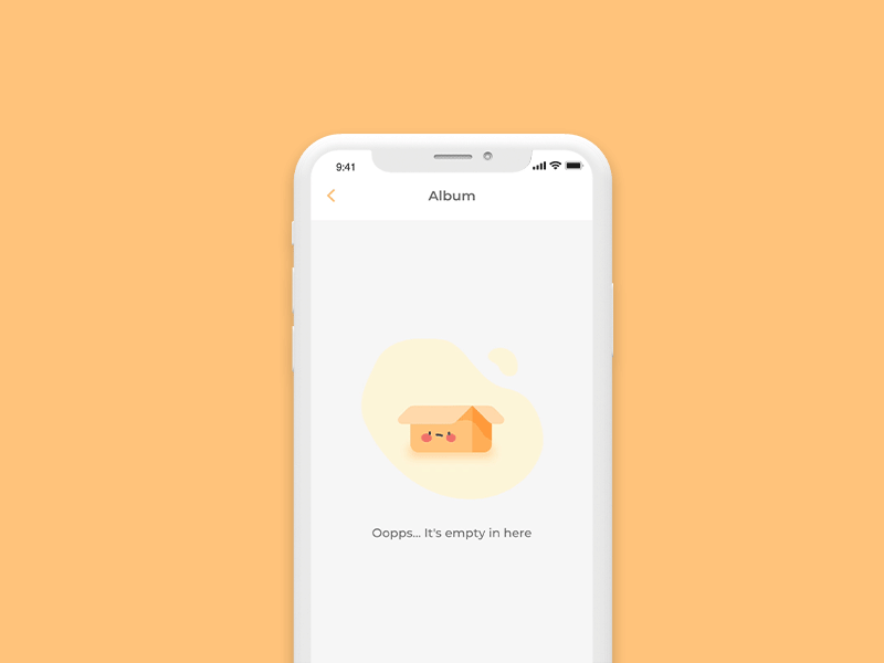 Ooops... It's empty in here app app animation app design branding design dribbble empty fashion illustraion illustration oops