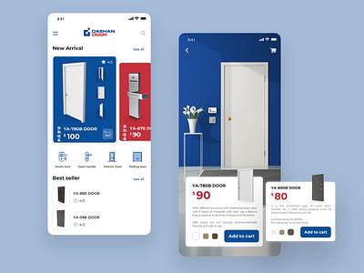 Daehan Door - Shopping App Concept app design branding button color design door dribbble icon icon app illustraion interface interior korea logo typography ui ux vector