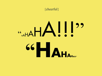 Cheerful design typography