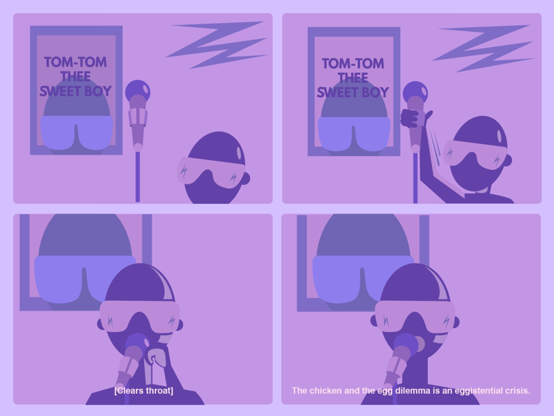 Eggistential Crisis adobe illustrator illustration