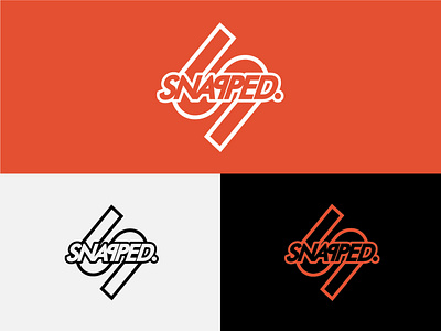 Snapped logo contest entry. branding illustration logo logo design logotype typography