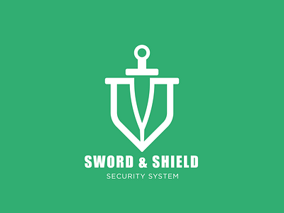 Sword & Shield logo design thirty day logo challenge thirtylogo