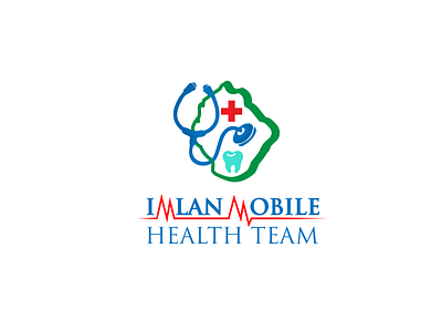Imlan Mobile Health Team illustrator logodesign