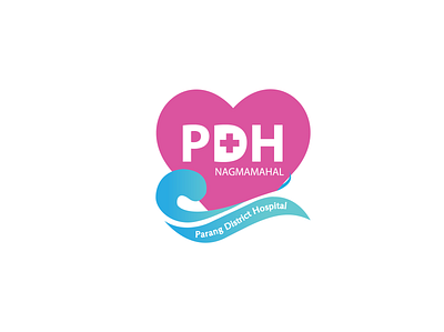 Parang District Hospital branding design illustration logo vector