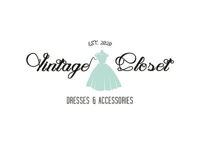 Vintage Closet branding design illustration illustrator logo retro design vector vintage design
