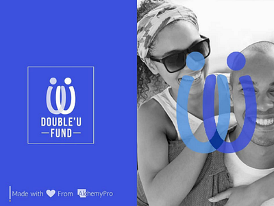 Double'U Funds brand identity logo typography vector