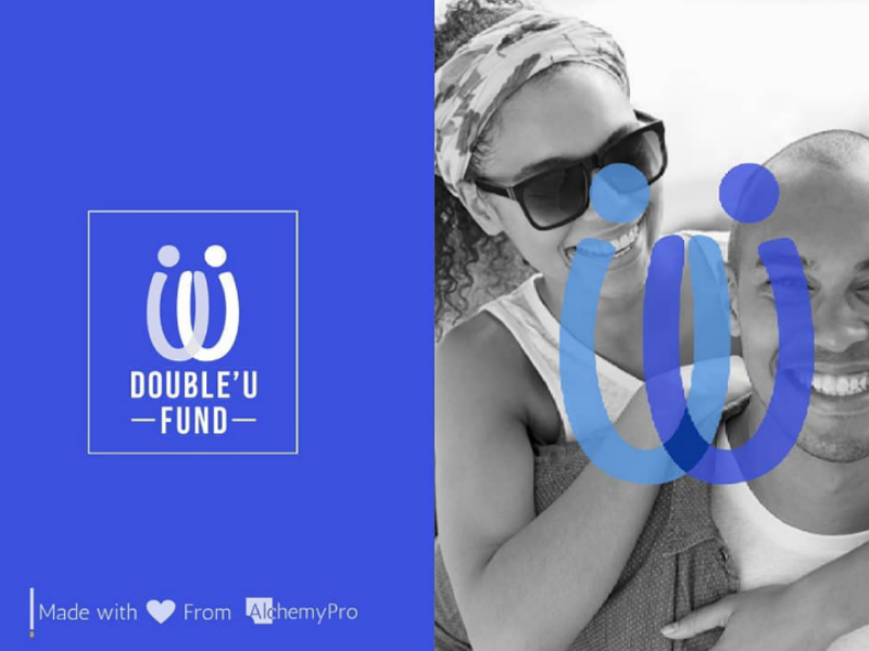 Double'U Funds vector logo identity typography brand