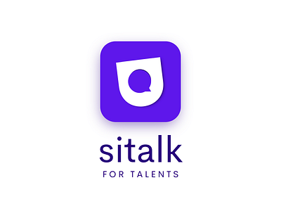 sitalk - Messaging App For Talents branding canva design dribbble graphic design identity illustration logo logo design talent typography ui ux vector
