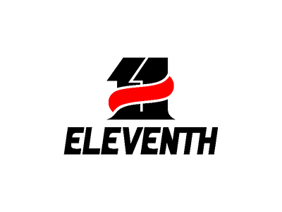 Eleventh brand eleventh illustration logo shoe typography vector