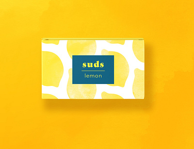 SUDS | Soap Brand illustration lemons soap watercolor watercolor illustration yellow