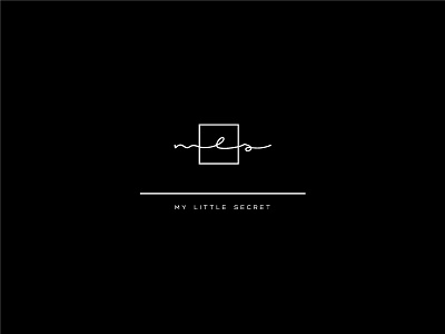 My Little Secret Logo branding design logo logotype minimal secret